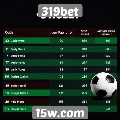 Comparativo de odds entre 319bet e concorrentes